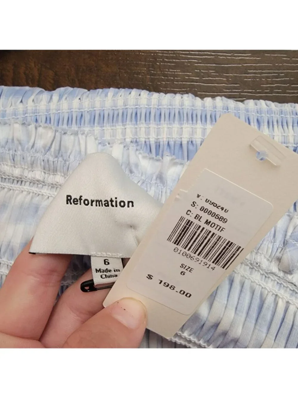 Reformation Kerrie Dress Vintage Charming Gingham Cottagecore Twee Womens 6 - Picture 7 of 8